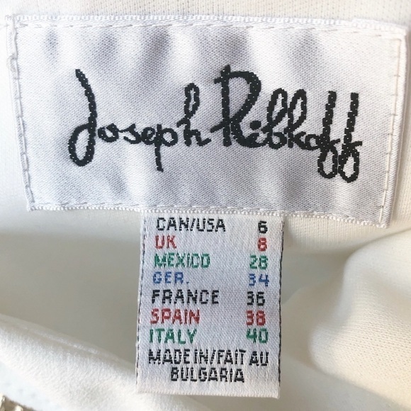 Joseph Ribkoff Ecru Gold Sequined Dress 6 - Picture 4 of 15